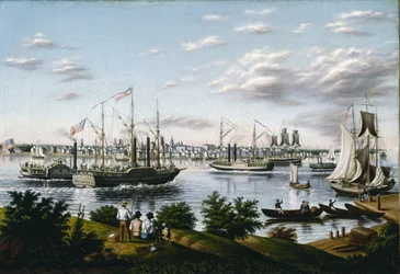 Vue de Détroit en 1836
